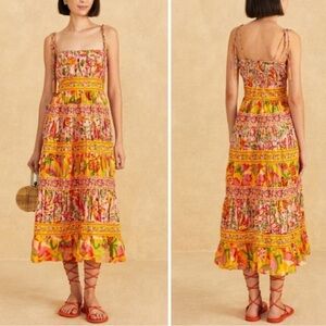 FARM Rio Mixed Fruits Paradise Midi (size: XS) NWOT